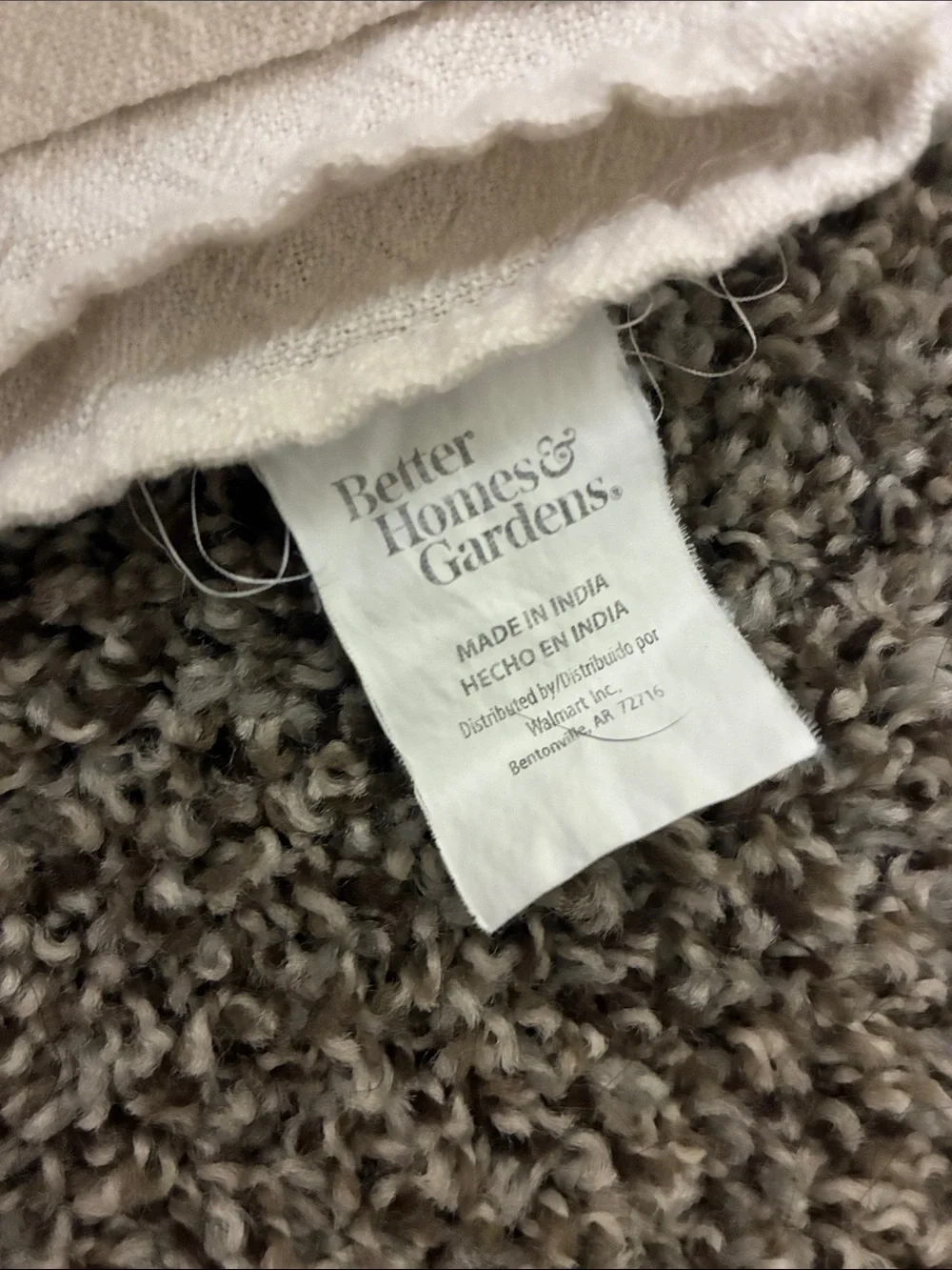 Better Homes And Gardens beige rectangular